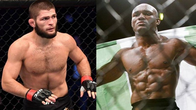 Khabib Nurmagomedov (left); Kamaru Usman (right)