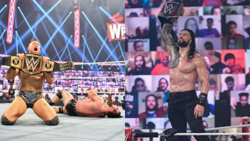 WWE चैंपियन द मिज और यूनिवर्सल चैंपियन रोमन रेंस