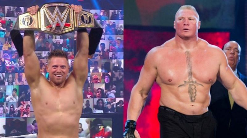 WWE चैंपियन द मिज और ब्रॉक लैसनर