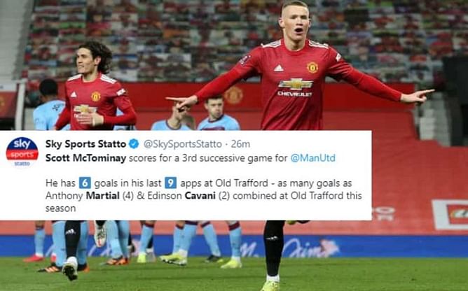 Twitter reacts as Scott McTominay's extra-time goal helps Manchester United beat West Ham