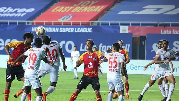 SC East Bengal succumbed to a 2-0 loss to Bengaluru FC in their previous ISL fixture. (Image: ISL)