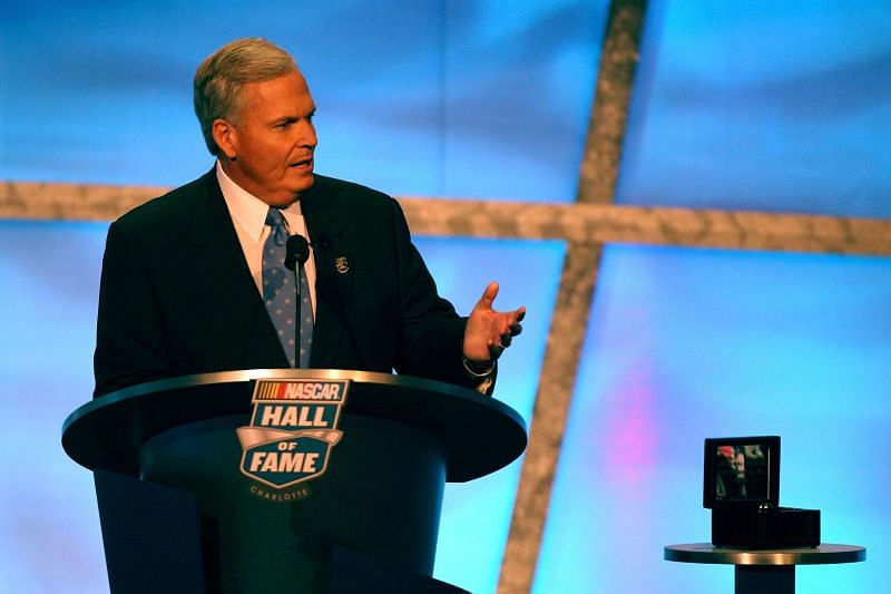 Rick Hendrick is inducted into the NASCAR Hall of Fame.&nbsp;(Photo by Streeter Lecka/Getty Images)