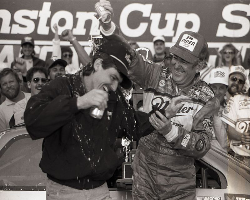 Bobby and Davey Allison at the 1988 Daytona 500.
