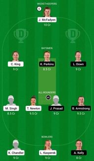 Dream11 Team for Wellington Blaze vs Auckland Hearts - New Zealand Women’s ODD.