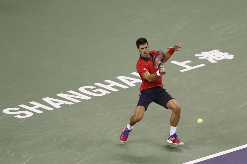 Novak Djokovic at the Shanghai Rolex Masters