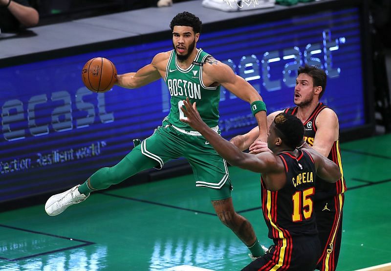 Jayson Tatum of the Boston Celtics. Photo Credit: The Boston Globe.