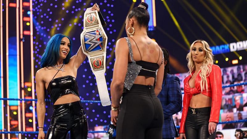 Sasha Banks and Bianca Belair in WWE