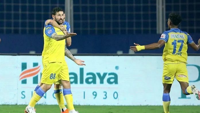 Gary Hooper (L) has scored three goals and made three assists for Kerala Blasters FC. (Image: ISL)