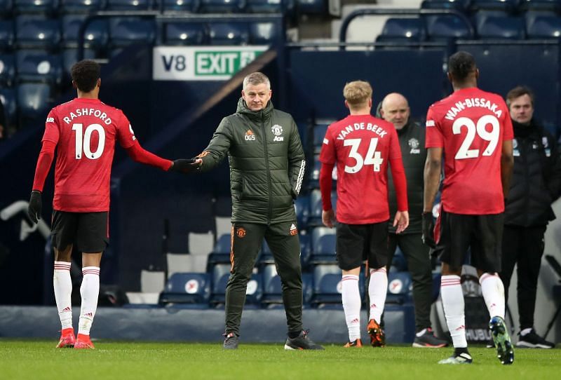 Manchester United drew 1-1 against West Brom on Sunday