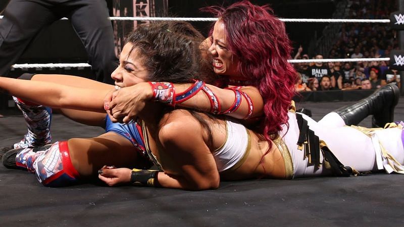 Sasha Banks and Bayley at NXT TakeOver: Brooklyn