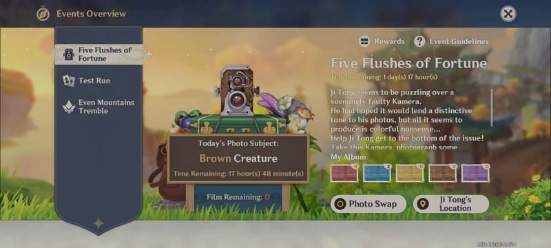 Brown Creature requirement for Day 5 of the Five Flushes of Fortune event