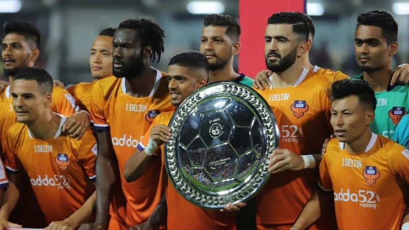 FC Goa with their ISL Shield (Image Courtesy: ISL Media)