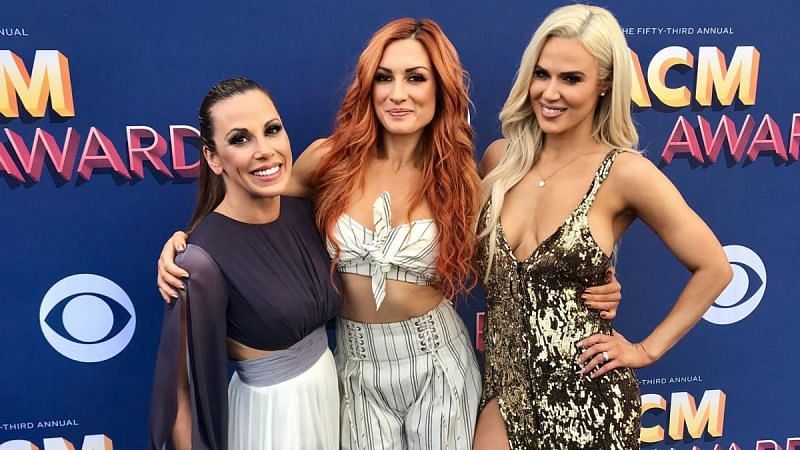 Lana, Mickie James and Becky Lynch in WWE