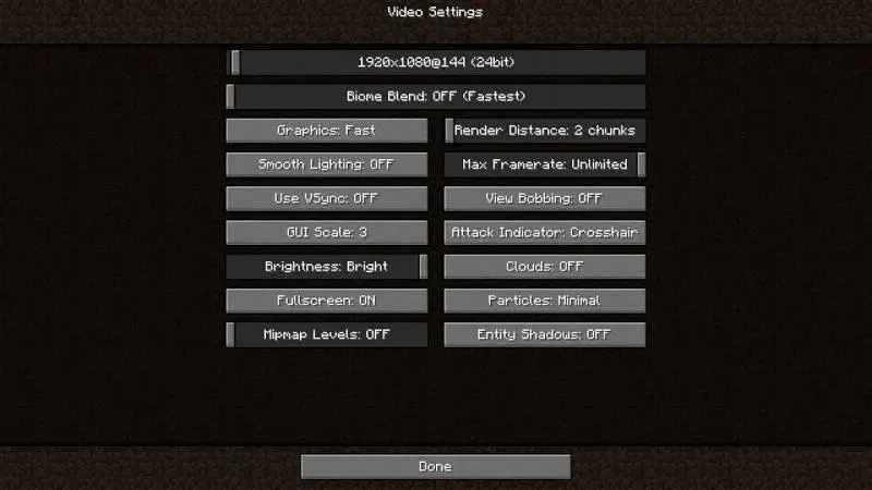 Better fps options minecraft как настроить