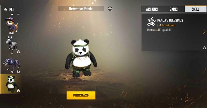 Detective Panda in Free Fire