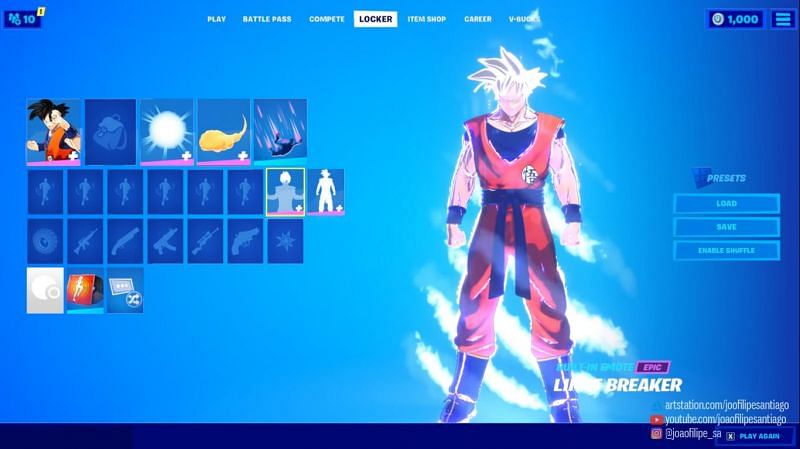 Fortnite Youtuber Marvelously Demonstrated How A Fortnite X Dragon Ball Z Collaboration Would Look