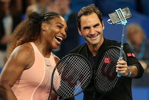 Serena Williams and Roger Federer