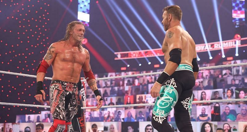 Edge and Christian were reunited in the Royal Rumble