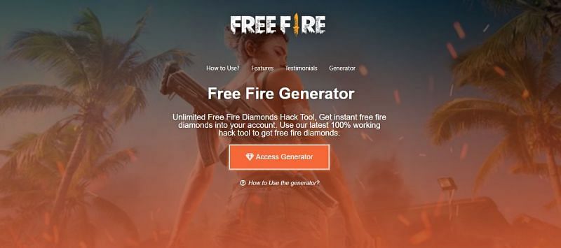 Garena Free Fire Hack - Diamonds Generator Tool