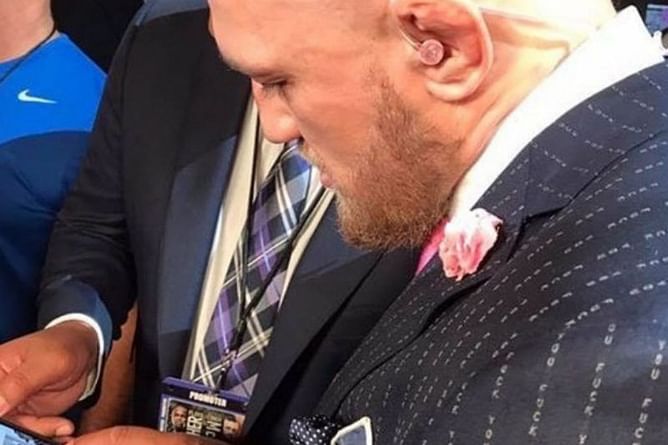 When Conor McGregor wore a custom made "F*** you" suit to insult Floyd Mayweather