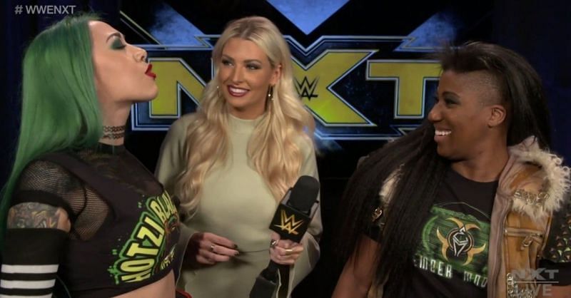 Shotzi Blackheart and Ember Moon on NXT