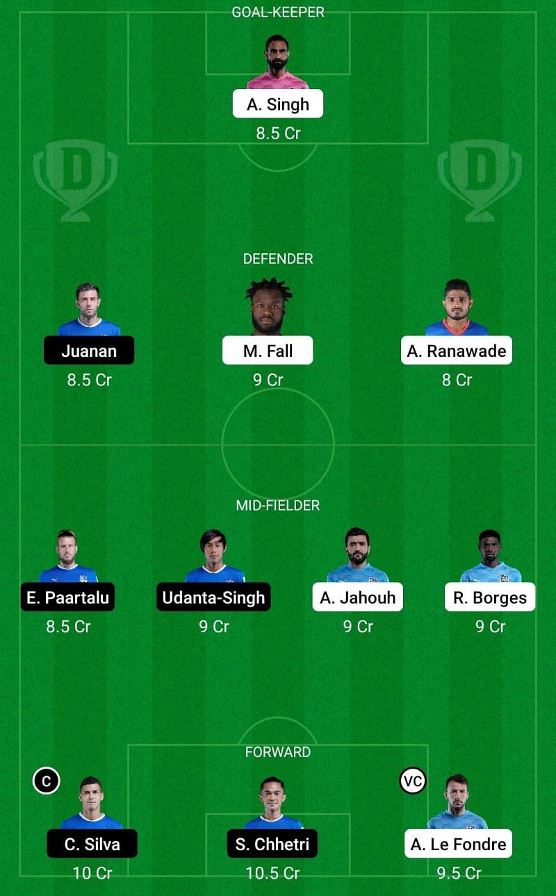 Dream11 Fantasy tips for the ISL match between Mumbai City FC and Bengaluru FC