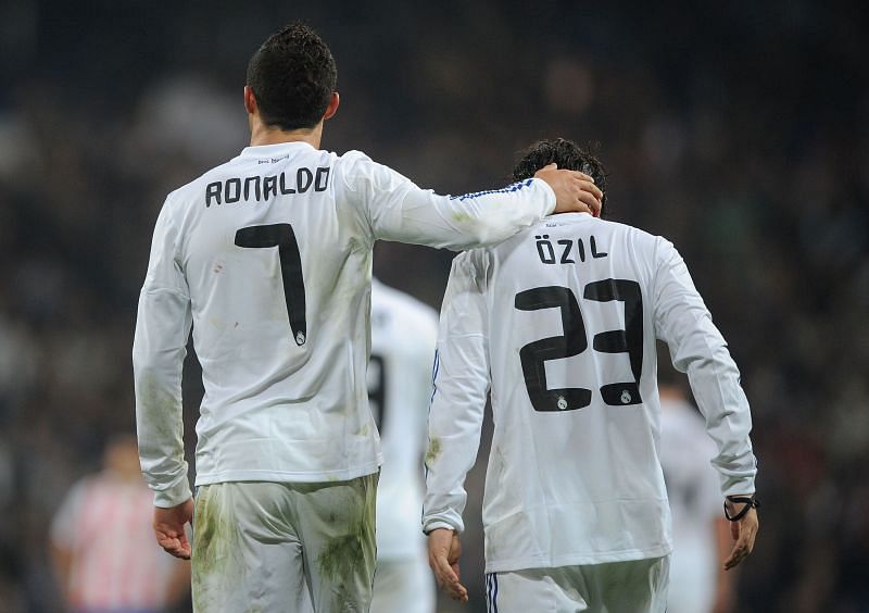 Cristiano Ronaldo and Mesut Ozil formed a great partnership at Real Madrid