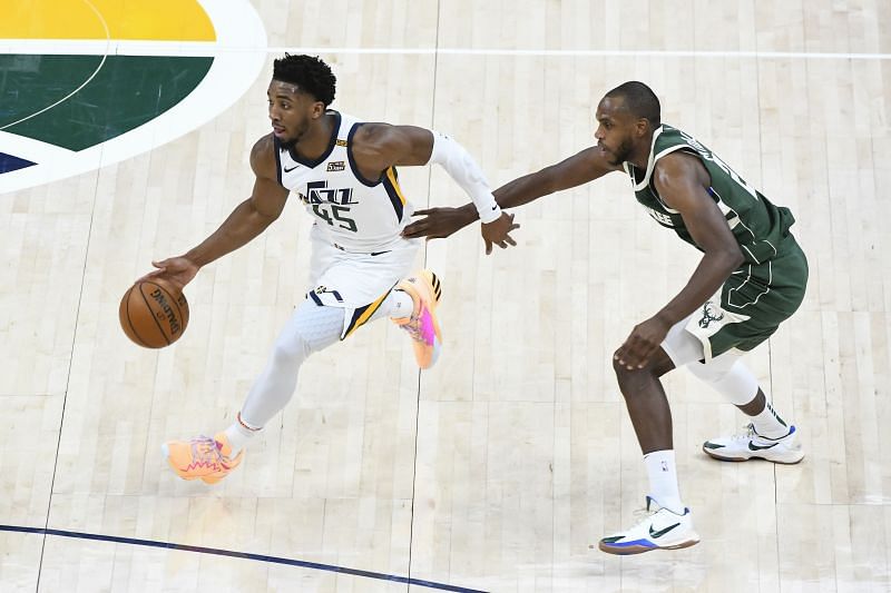 Donovan Mitchell (left)