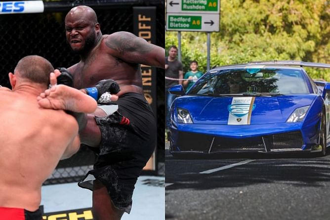 Which model of Lamborghini does UFC heavyweight Derrick Lewis own and how much did it cost him?