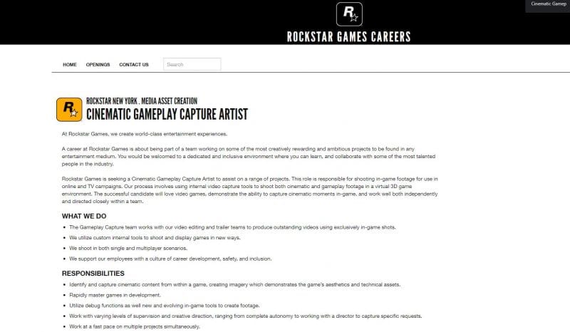 Job Listing From Rockstar Games Sparks Rumours Of Gta 6 Trailer And More