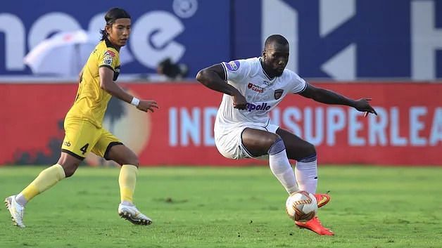 Esmael Goncalves (R) is the leading goal-scorer for Chennaiyin FC with 4 goals. (Image: ISL)