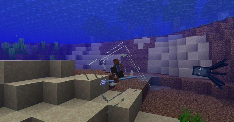 Earning the &quot;Do a Barrell Roll!&quot; achievement in Minecraft. (Image via Minecraft)