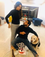 Bhuvneshwar Kumar with his Wife