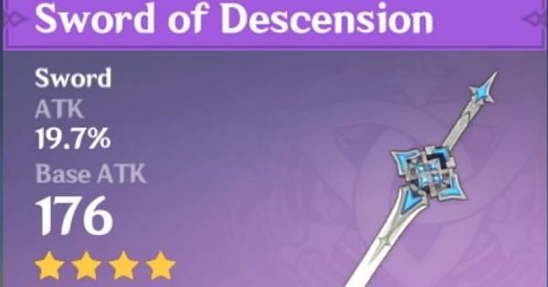 Sword of Descension and its secondary stats