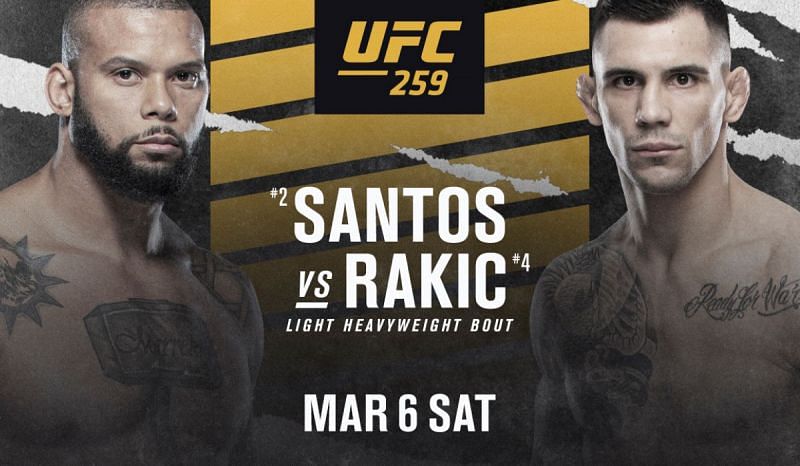 Promotional poster for UFC 259 available at UFC Twitter