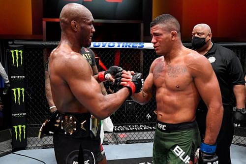 Kamaru Usman and Gilbert Burns.