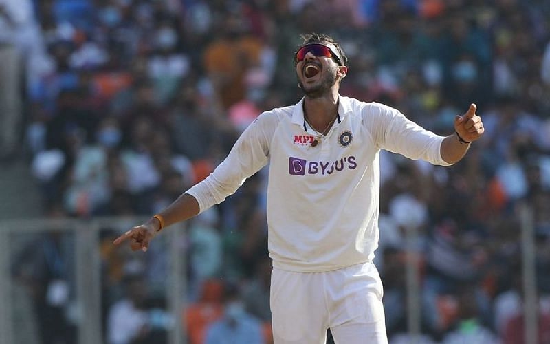 Axar Patel bagged six wickets on the opening day of the pink-ball Test match in Ahmedabad (Image Courtesy: BCCI)