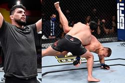 Watch: How Kelvin Gastelum reacted after getting hit by a massive flying knee like Frankie Edgar
