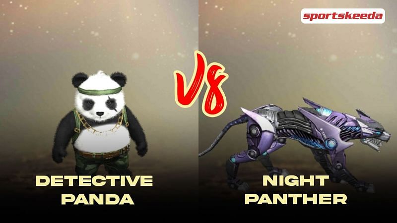 Detective Panda and Night Panther are two of the most popular pets in Garena Free Fire (Image via Sportskeeda)