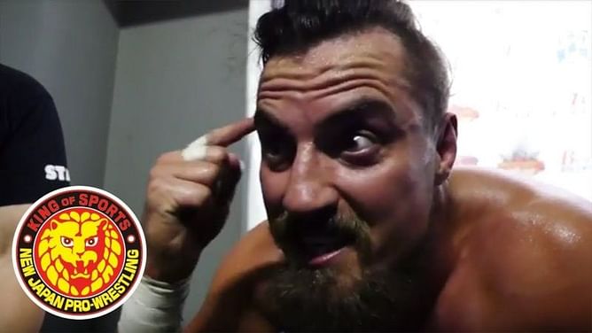 Marty Scurll backstage at NJPW tapings, interested in signing