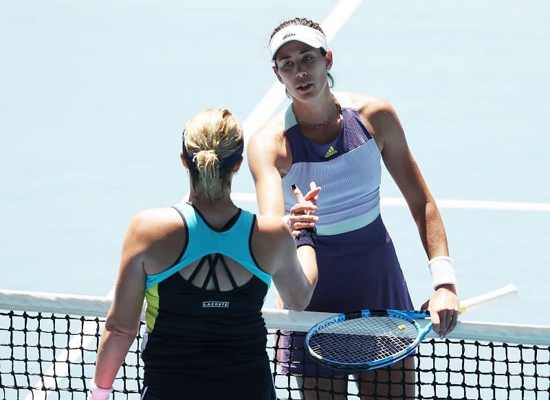 Garbine Muguruza eked out a close two-set win over Anastasia Pavlyuchenkova at last year&#039;s Australian Open