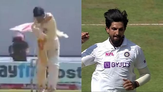 Watch: Ishant Sharma takes the first international wicket at Narendra Modi Stadium