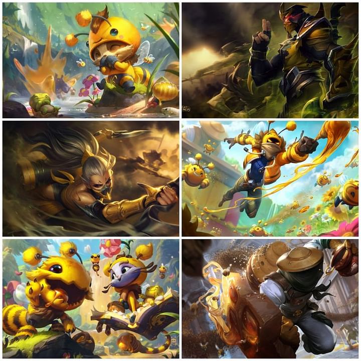 League Of Legends Reveal Skins And Welcomes Beezahar Yuubee And Beemaw To The Bee Team 2610