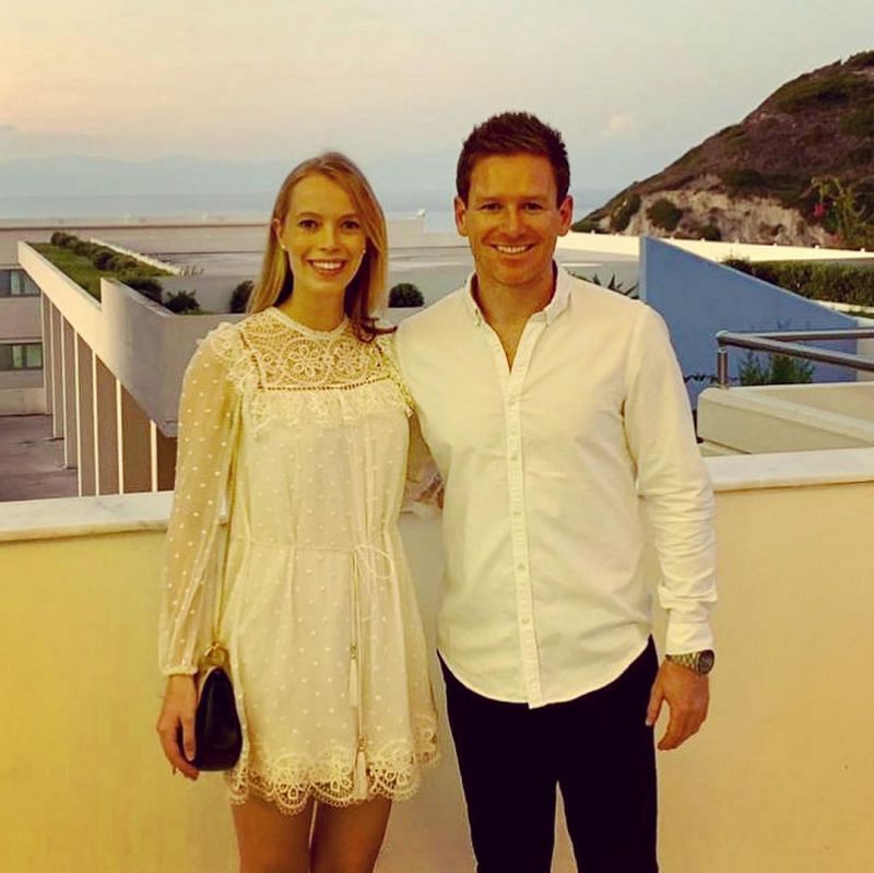 Eoin Morgan and his wife