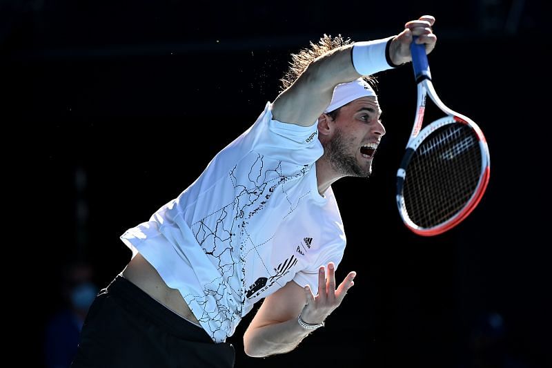 Dominic Thiem at the 2021 Australian Open