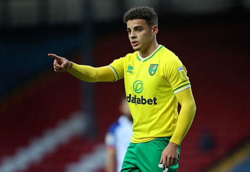 Max Aarons during Blackburn Rovers v Norwich City - Sky Bet Championship