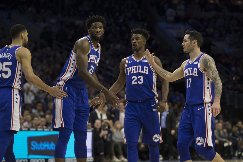 The Philadelphia 76ers are currently 1st in the NBA Eastern Conference
