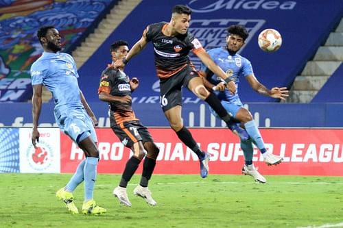 FC Goa's Ishan Pandita came up with an injury-time equalizer to level terms with Mumbai City FC in their previous ISL match (Image Courtesy: ISL Media)