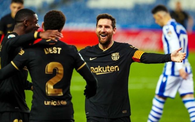 Lionel Messi back to his best as sublime Barcelona thump Real Sociedad