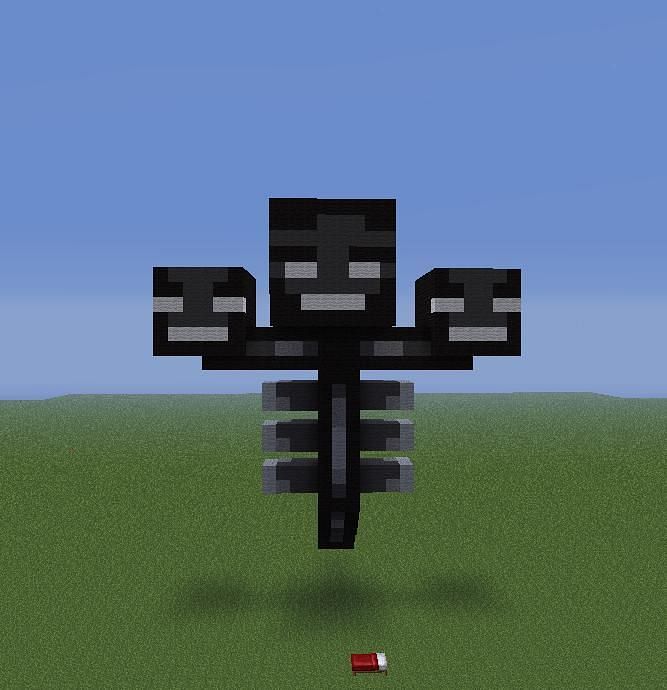 Wither&#039;s appearance (Image via planet Minecraft)